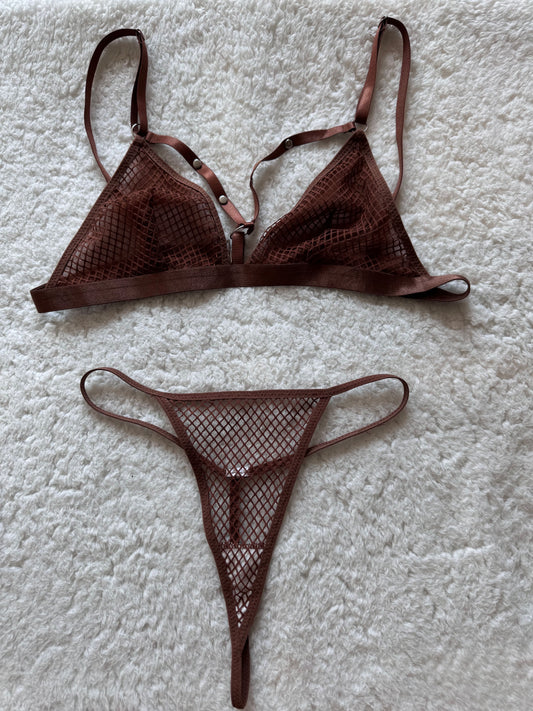 Cocoa Snake Print Delight Set